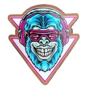 Neon Monkey UV Printed Leatherette Hat Patch - MR01