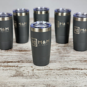 Corporate Branding Products, Custom 20oz Tumbler Engraved With Your Logo