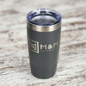 Corporate Branding Products, Custom 20oz Tumbler Engraved With Your Logo