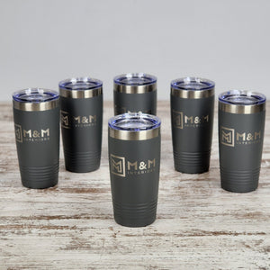 Corporate Branding Products, Custom 20oz Tumbler Engraved With Your Logo