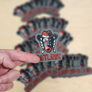 Custom UV Printed 40 Leather Patches - Wholesale Package - Grey