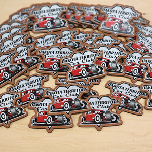 Custom UV Printed 40 Leather Patches - Wholesale Package - Rawhide