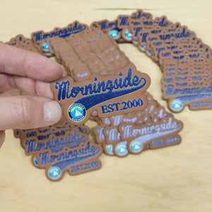 Custom UV Printed 40 Leather Patches - Wholesale Package - Rawhide