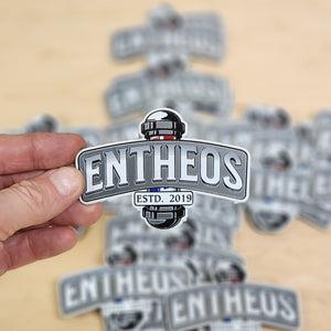 Custom UV Printed 40 Leather Patches - Brushed Stainless - Wholesale Package Brushed 