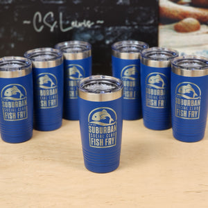 Corporate Branding Products, Custom 20oz Tumbler Engraved With Your Logo