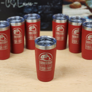 Corporate Branding Products, Custom 20oz Tumbler Engraved With Your Logo