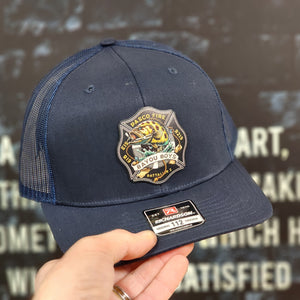 Bulk Firefighter Hats, Richardson 112 Hats for Fire Fighters, UV Printed Full Color Patches