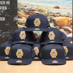 Bulk Firefighter Hats, Richardson 112 Hats for Fire Fighters, UV Printed Full Color Patches