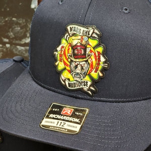 Bulk Firefighter Hats, Richardson 112 Hats for Fire Fighters, UV Printed Full Color Patches