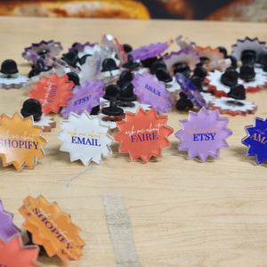 Conference and Event Acrylic Lanyard Pins