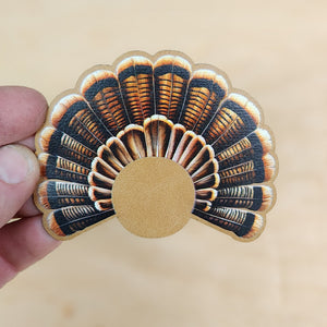 UV Printed Turkey Tail Feather Patches - MR01
