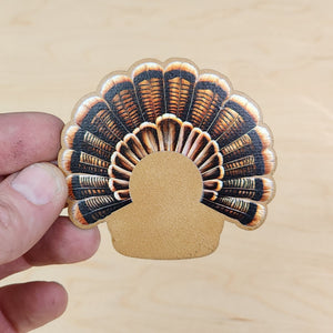 UV Printed Turkey Tail Feather Patches - MR01