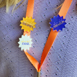 Conference and Event Acrylic Lanyard Pins