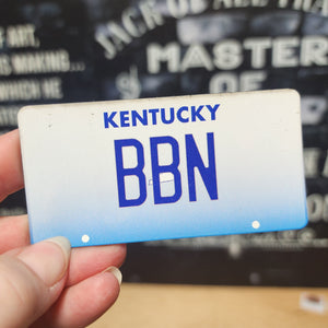 Kentucky Bourbon Plate UV Printed Leatherette Hat Patch - MR01