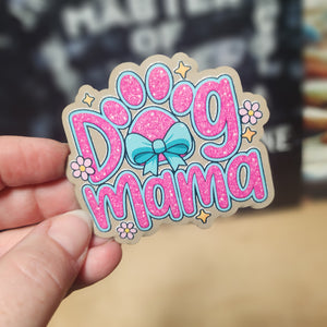 Dog Mama (Choose Your Color) UV Printed Leatherette Hat Patch - MR01