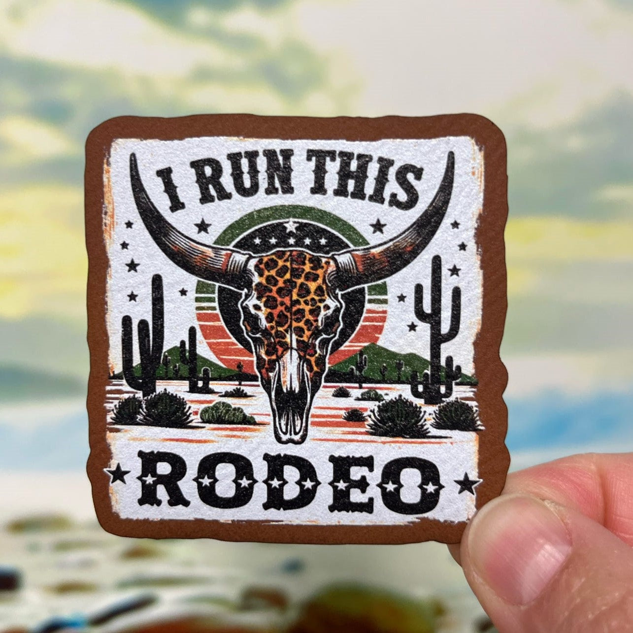 Rodeo Life Patch UV Printed Leatherette Hat Patch - MR01