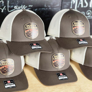 Richardson 115 Low Profile Branded Leather Patch Trucker Hats