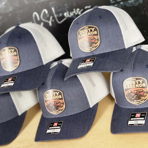 Richardson 115 Low Profile Branded Leather Patch Trucker Hats