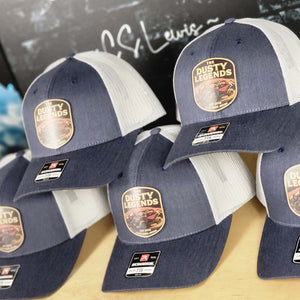 Richardson 115 Low Profile Branded Leather Patch Trucker Hats