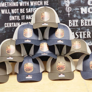 Richardson 115 Low Profile Branded Leather Patch Trucker Hats