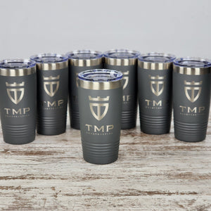 Corporate Branding Products, Custom 20oz Tumbler Engraved With Your Logo
