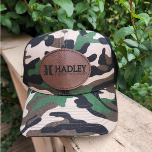 Your Logo! Custom Leather Patch Trucker Hat - Bulk Pricing - Knot Creatives