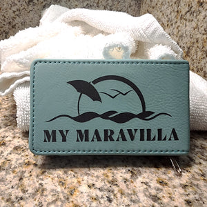 Leather Manicure Set - Customized with your Logo - Great for client gifts, merchandising - AirBnB STR VRBO