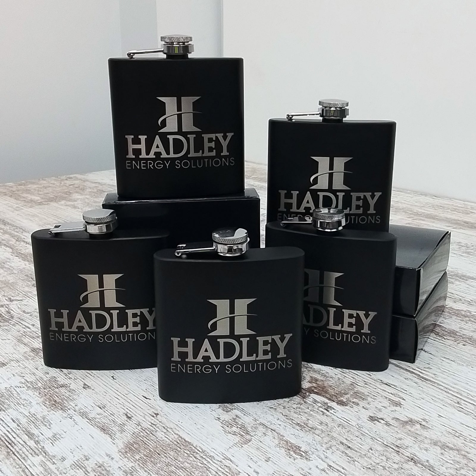 Logo Engraved Flask Stainless Steel Flask - Corporate Branding - Client Gifts - Bulk Discount