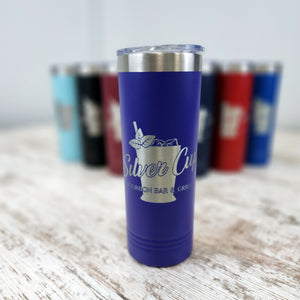 royal blue skinny tumbler 22oz