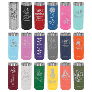 Custom Branded Stainless Skinny Tumbler 22oz - Knot Creatives