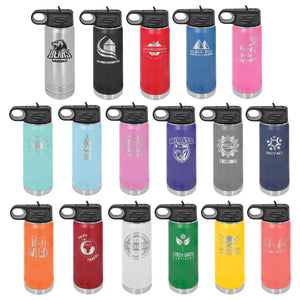 Custom Branded Stainless Water Bottle 20oz - Knot Creatives