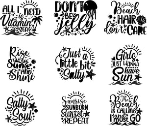 Custom Beach Themed Stainless Skinny Tumbler 22oz