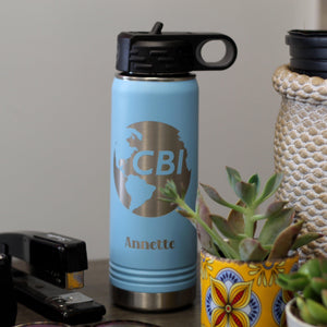 Custom Branded Stainless Water Bottle 20oz - Knot Creatives