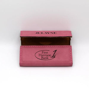 Leather Business Card Holder - New Job Gift and Corporate Branding Bulk Discount - Knot Creatives