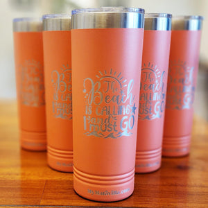 Custom Branded Stainless Skinny Tumbler 22oz - Knot Creatives