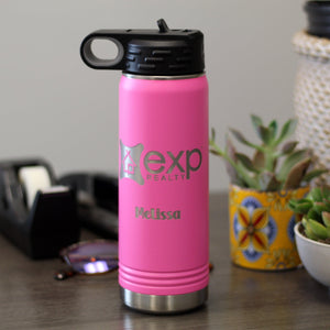 Custom Branded Stainless Water Bottle 20oz - Knot Creatives