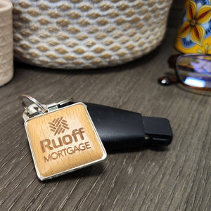 Custom Branded Wooden Keychains - Knot Creatives
