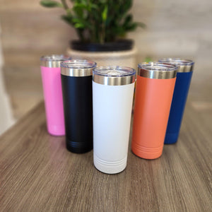 Custom Branded Stainless Skinny Tumbler 22oz - Knot Creatives